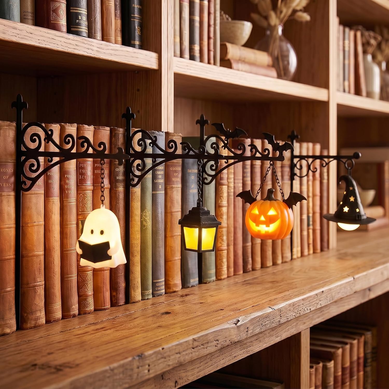 Home Decor Pinterest - Library Lantern-Decorative Bookshelf Lighting Reading Nook