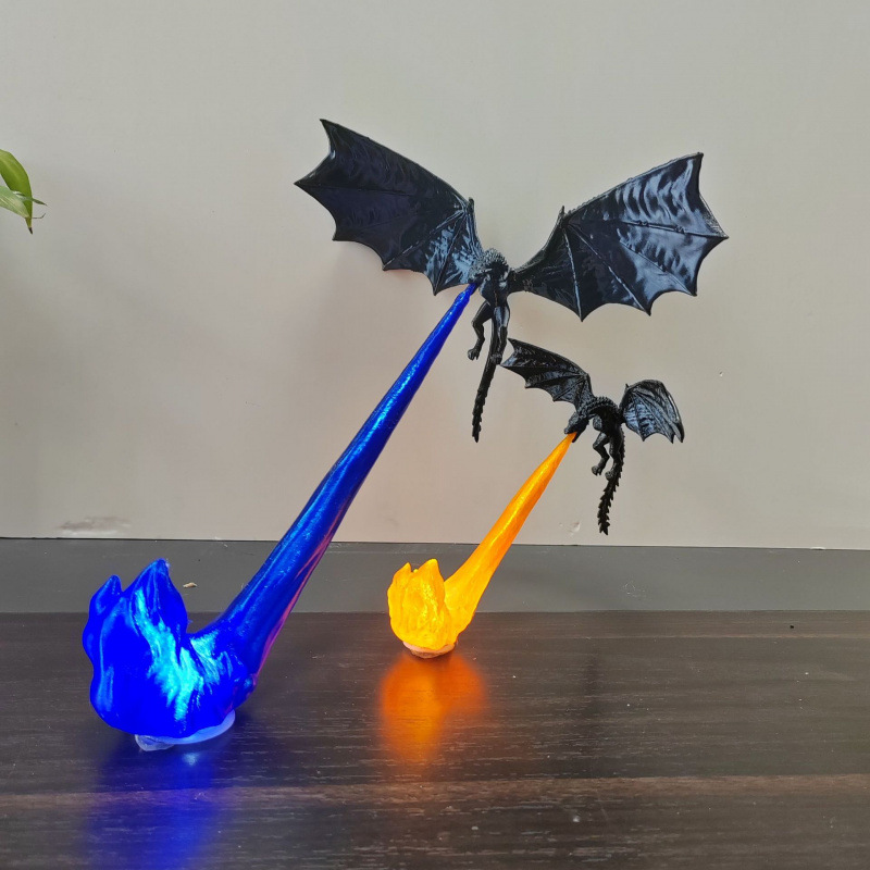 Home Decor Catalog - Dragon Flame Book Nook Ornament Fantasy