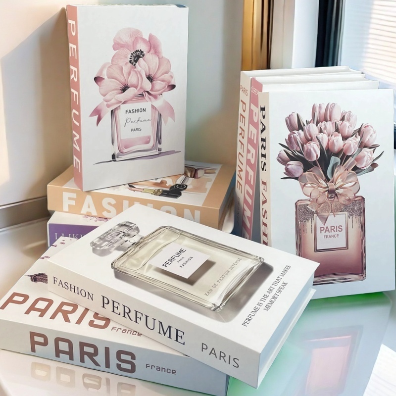 Home Decor Catalog - Fashion Perfume Decorative Books Home Decor