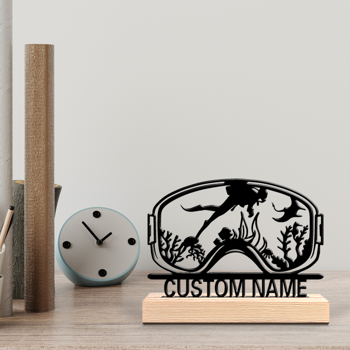 Home Decor Pinterest - 1pc Cute Personalized Custom Diving Wooden