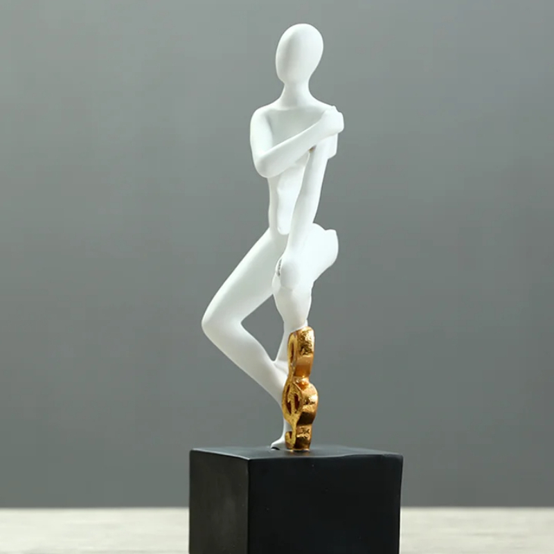 Home Decor Modern Organic - Yoga Figure Ornament for Home Decor,