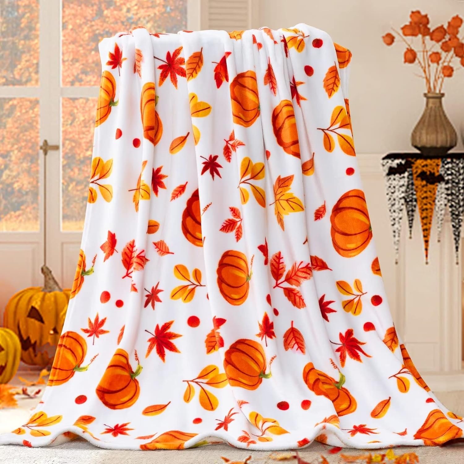 Home Decor Fallout 4 - Fall Throw Blanket Halloween Pumpkin Autumn