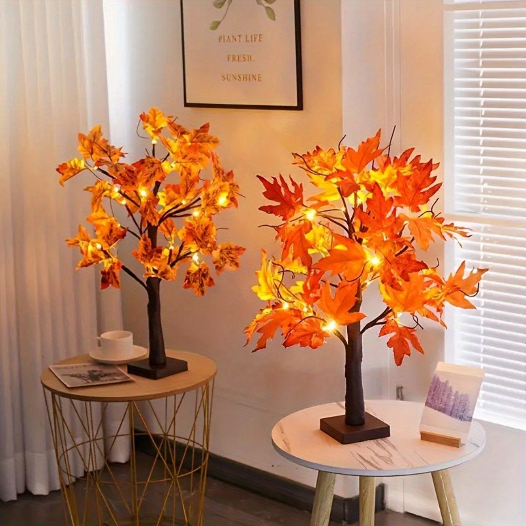 Home Decor Fallout 4 - 24-inch Fall Lighted Maple Tree, Thanksgiving
