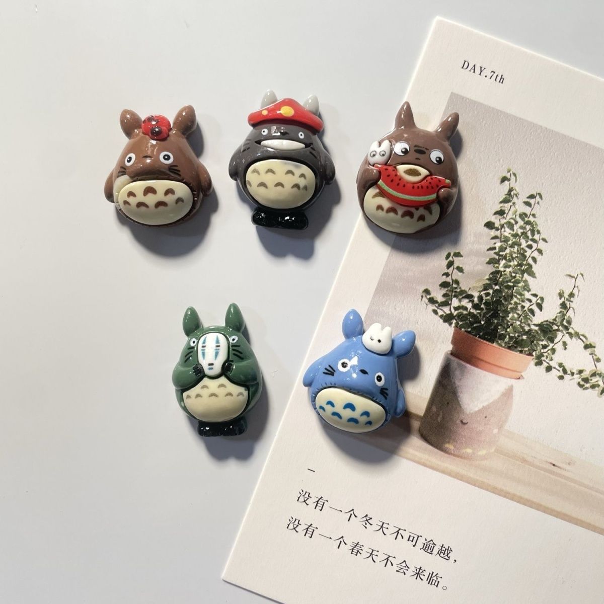 Home Decor Unique Items - Totoro Anime Resin Fridge Magnet Cute