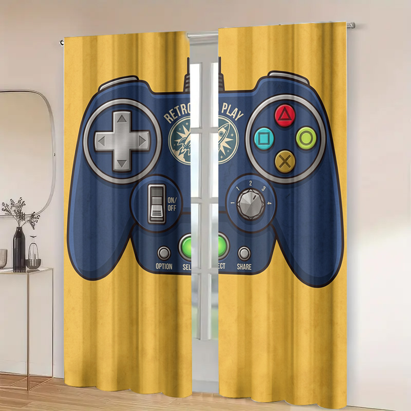 Gaming Controller Curtain Pane - Home Decor Youtube Videos ulasan dan harga