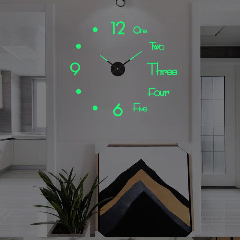 Luminous DIY Wall Clock Glow I - Wall Clock Silent ulasan dan harga