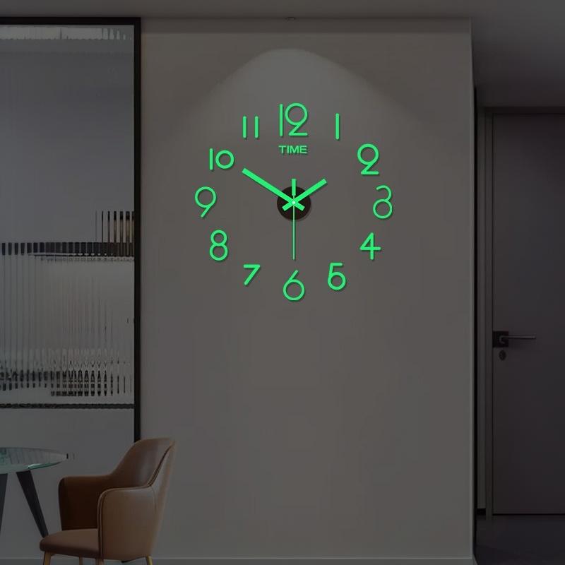 Acrylic Mirror 3D DIY Wall Clo - Wall Clock Silent ulasan dan harga