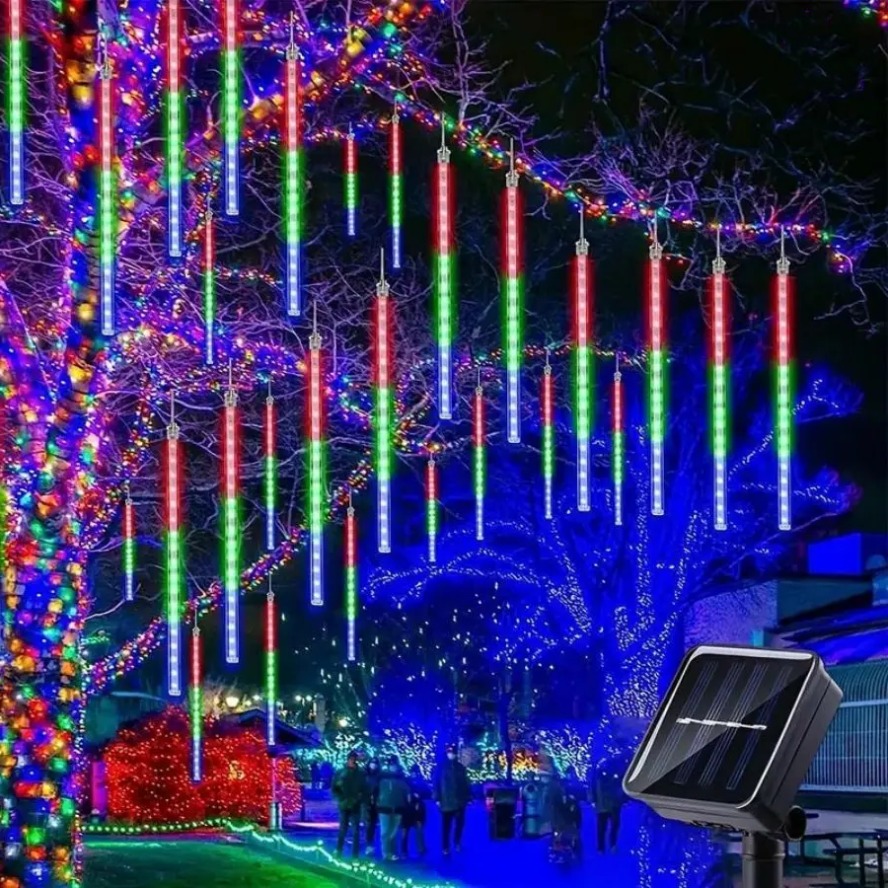 8 Tubes Solar/EU LED Meteor Sh - Home Decor Fallout 4 ulasan dan harga