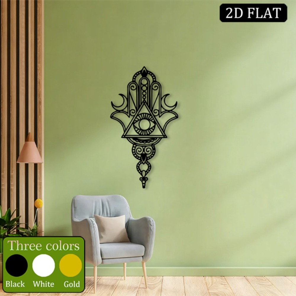 CIFBUY Iron Wall Art Hamsa Evi - Home Decor Living Room ulasan dan harga