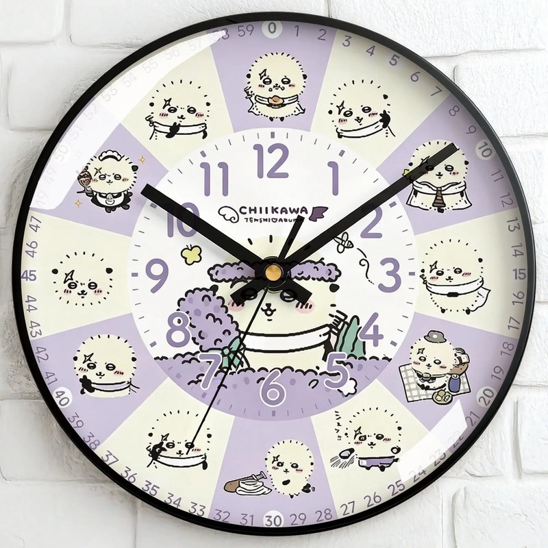 Chiikawa Cartoon Wall Clock Si - Wall Clock Silent ulasan dan harga