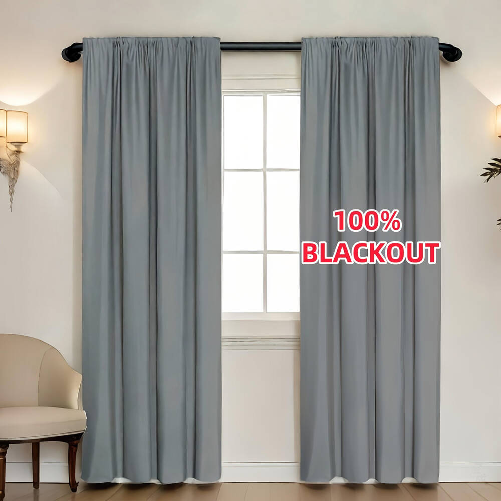 1pc 100% Blackout Curtain with - Home Decor Wall Panels ulasan dan harga