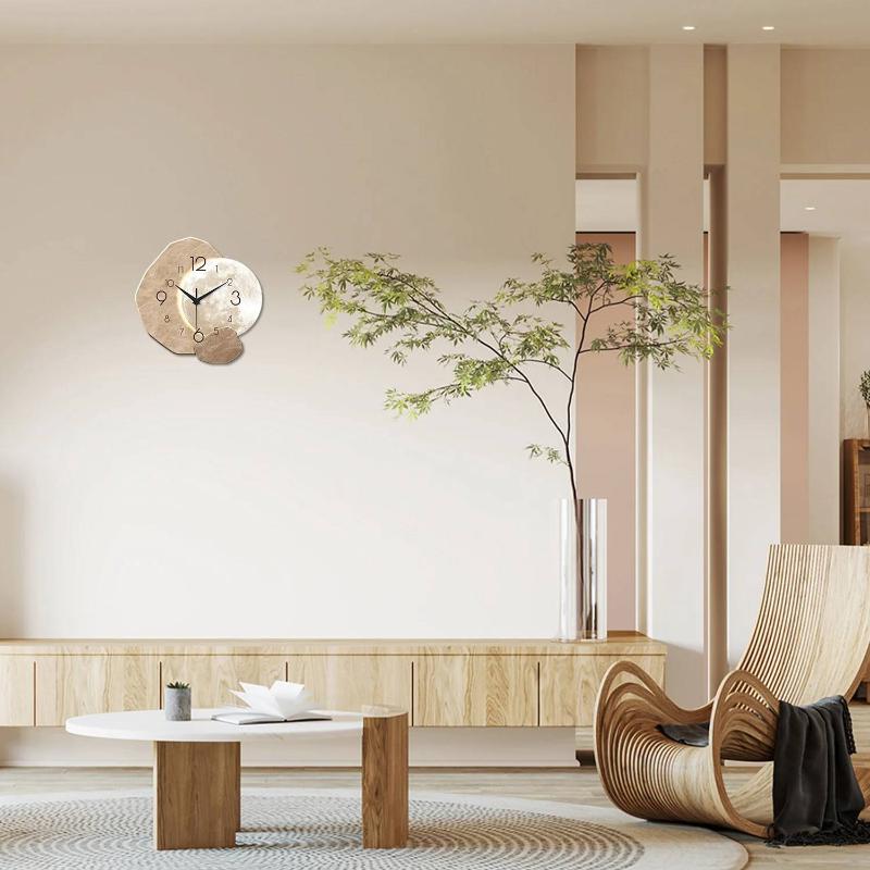 Minimalist Lunar Design Silent - Wall Clock Silent ulasan dan harga