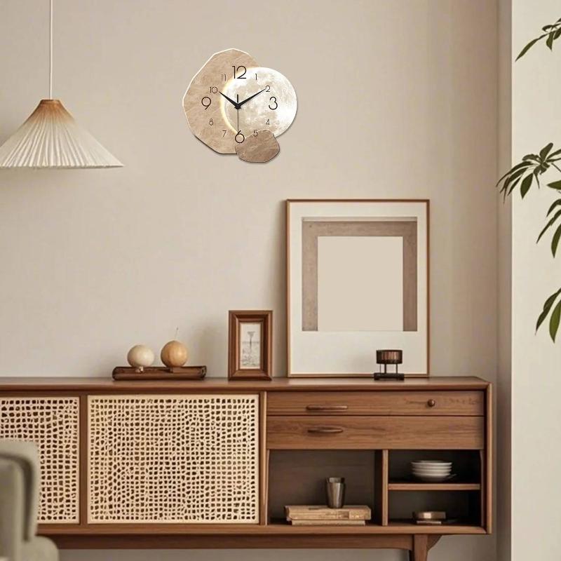 Minimalist Lunar Design Silent - Wall Clock Silent ulasan dan harga