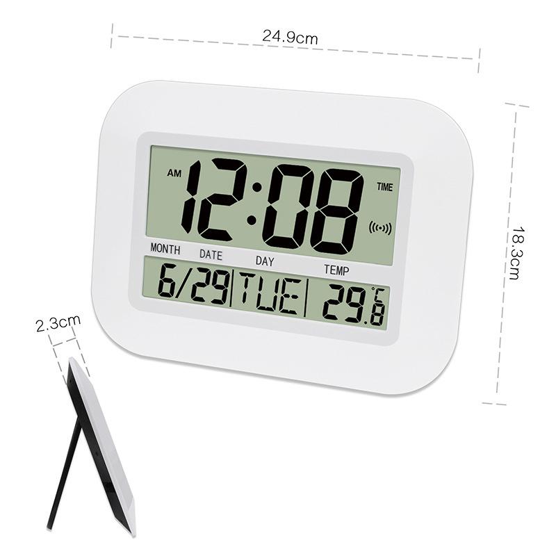NEW Large LCD Digital Display  - Wall Clock Silent ulasan dan harga