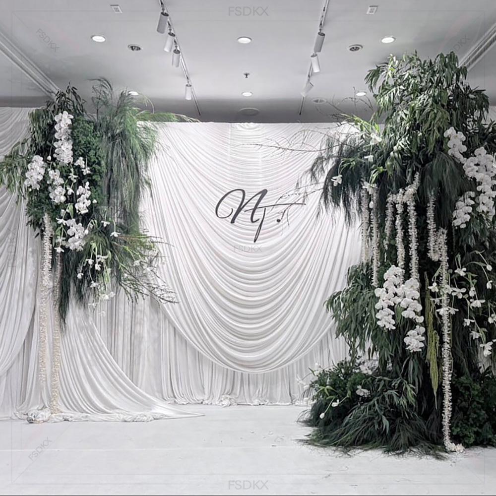 FSDKX Cheap White Ice Silk Clo - Home Decor Curtains ulasan dan harga