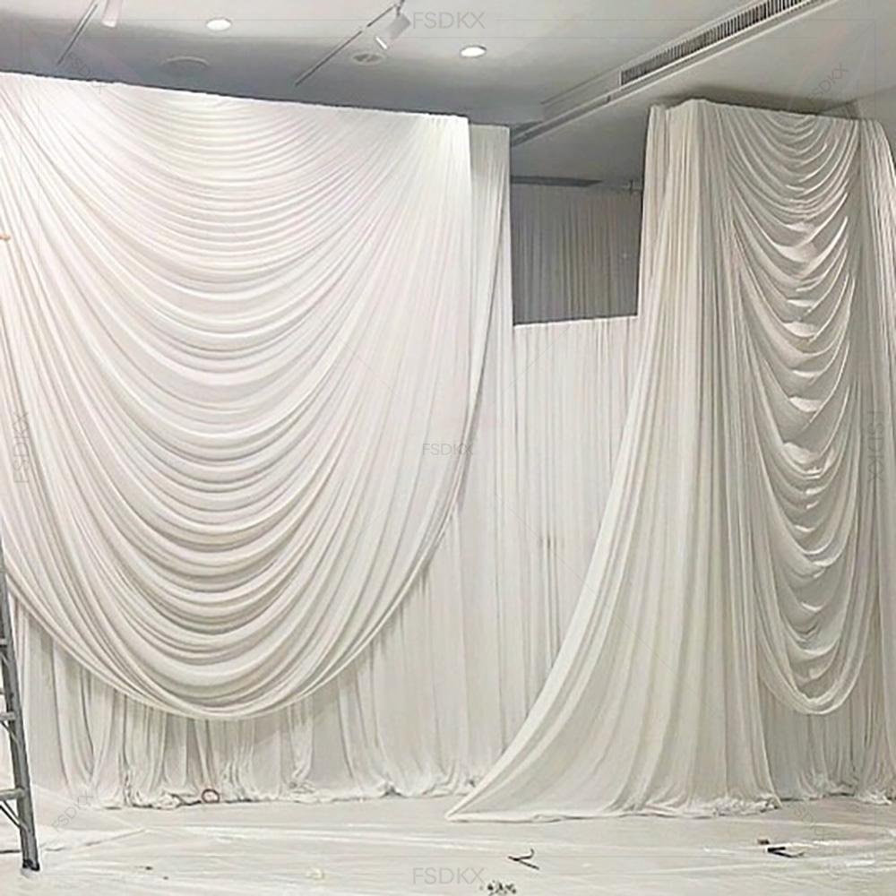FSDKX Cheap White Ice Silk Clo - Home Decor Curtains ulasan dan harga