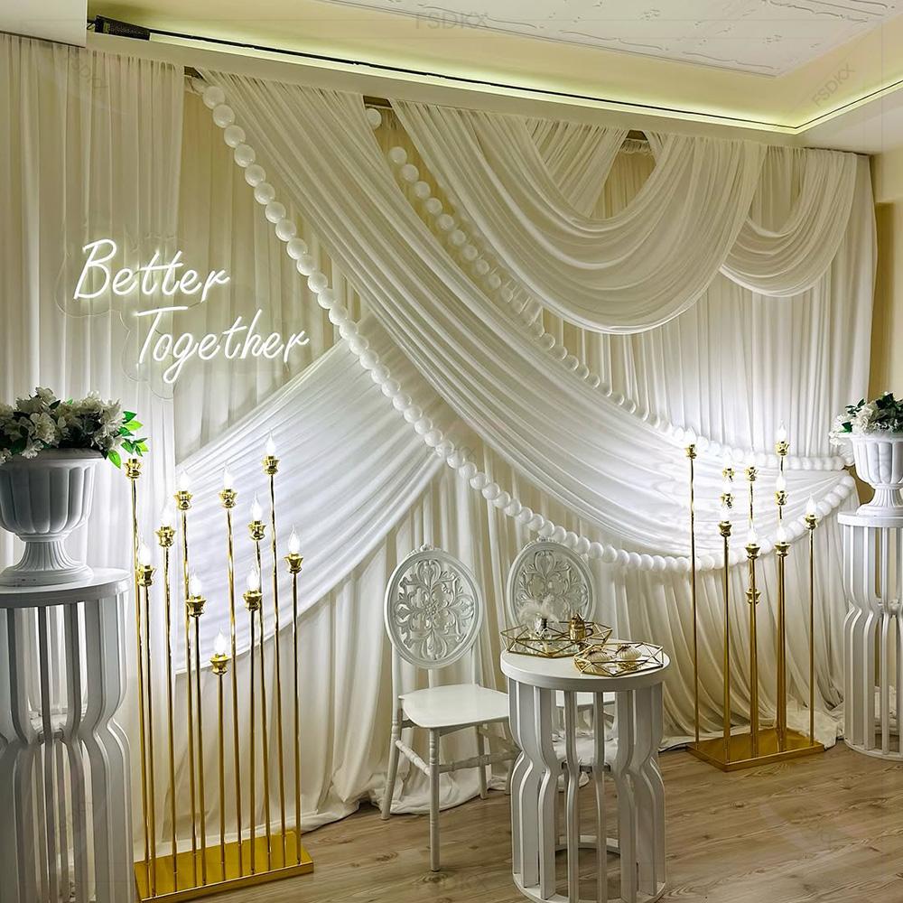 FSDKX Cheap White Ice Silk Clo - Home Decor Curtains ulasan dan harga