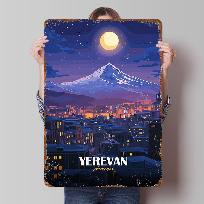 Yerevan Armenia Nightscape Met - Home Decor Yerevan ulasan dan harga