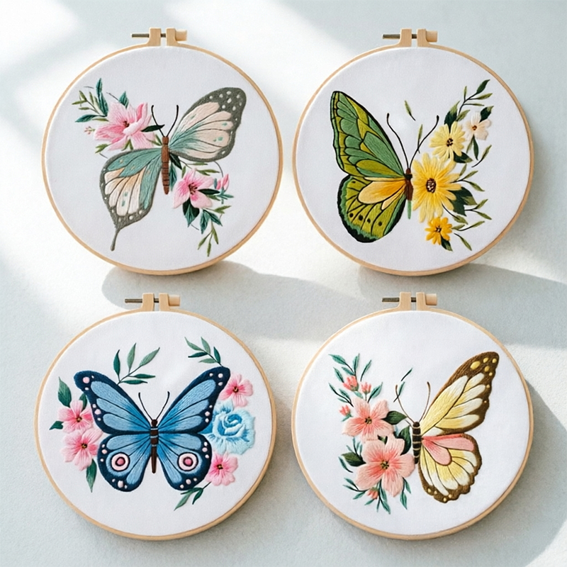 1pc 20X20CM 7.87 inch Embroide - Home Decor Diy ulasan dan harga