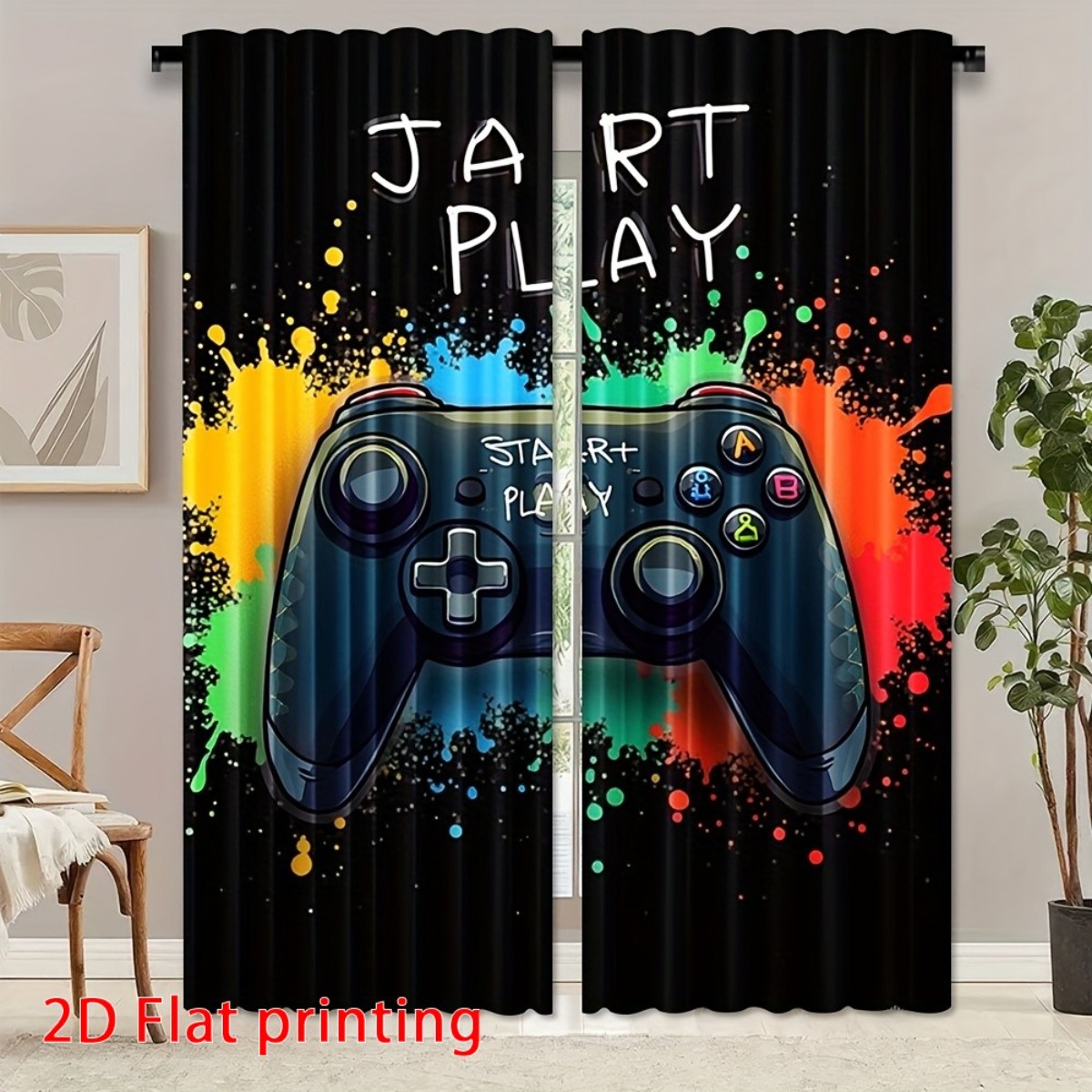 Gaming Curtain Gamer Video Gam - Home Decor Youtube Videos ulasan dan harga