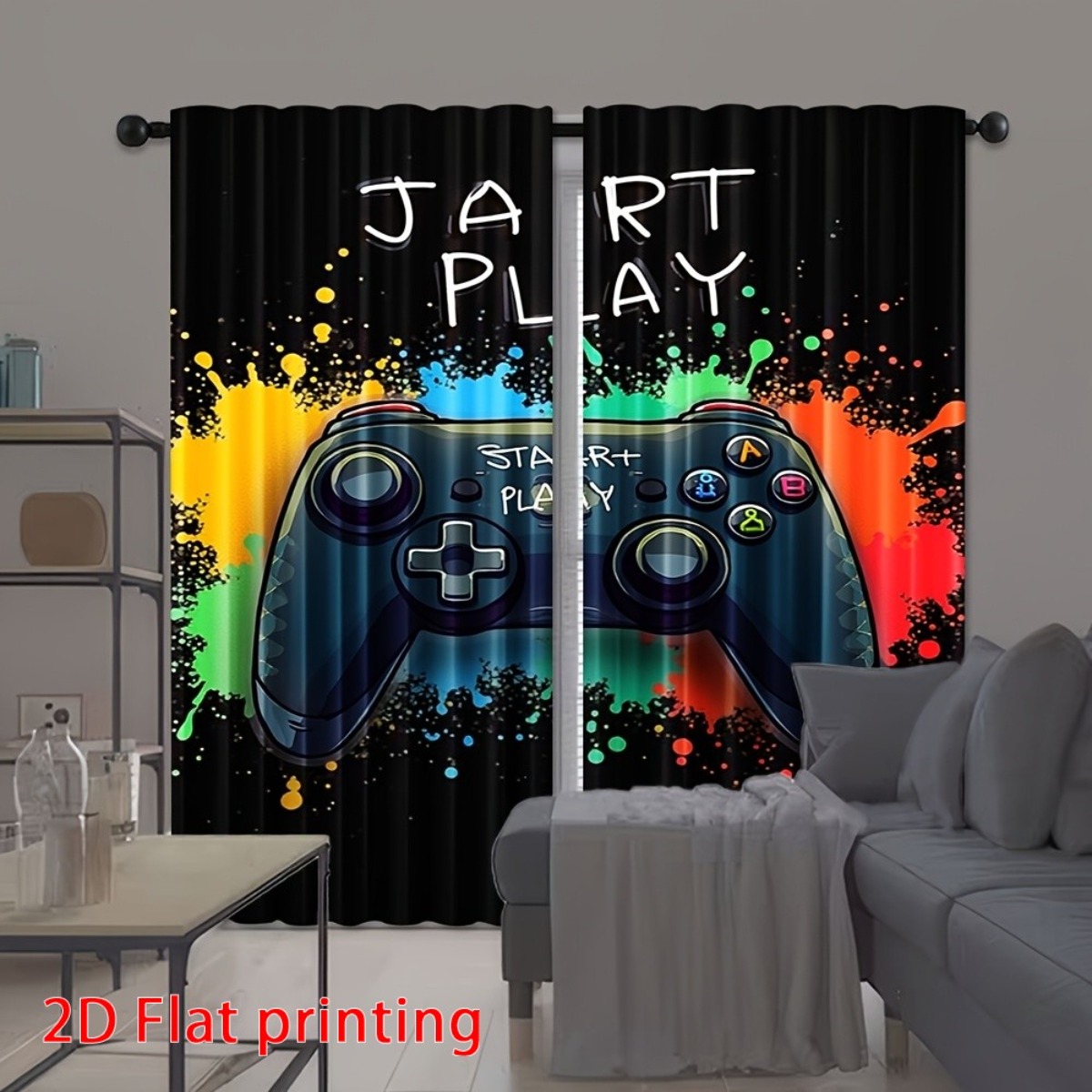 Gaming Curtain Gamer Video Gam - Home Decor Youtube Videos ulasan dan harga