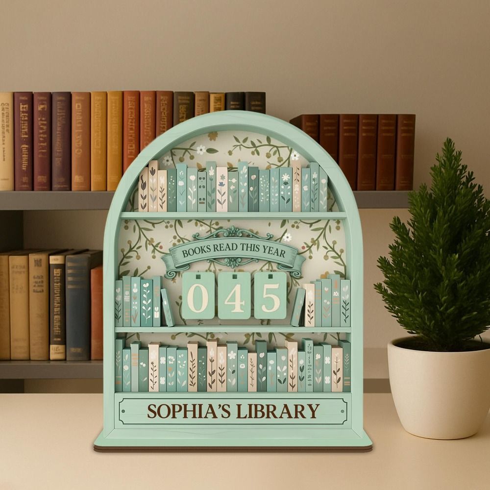 New Wooden Books Read Tracker  - Home Decor Catalog ulasan dan harga