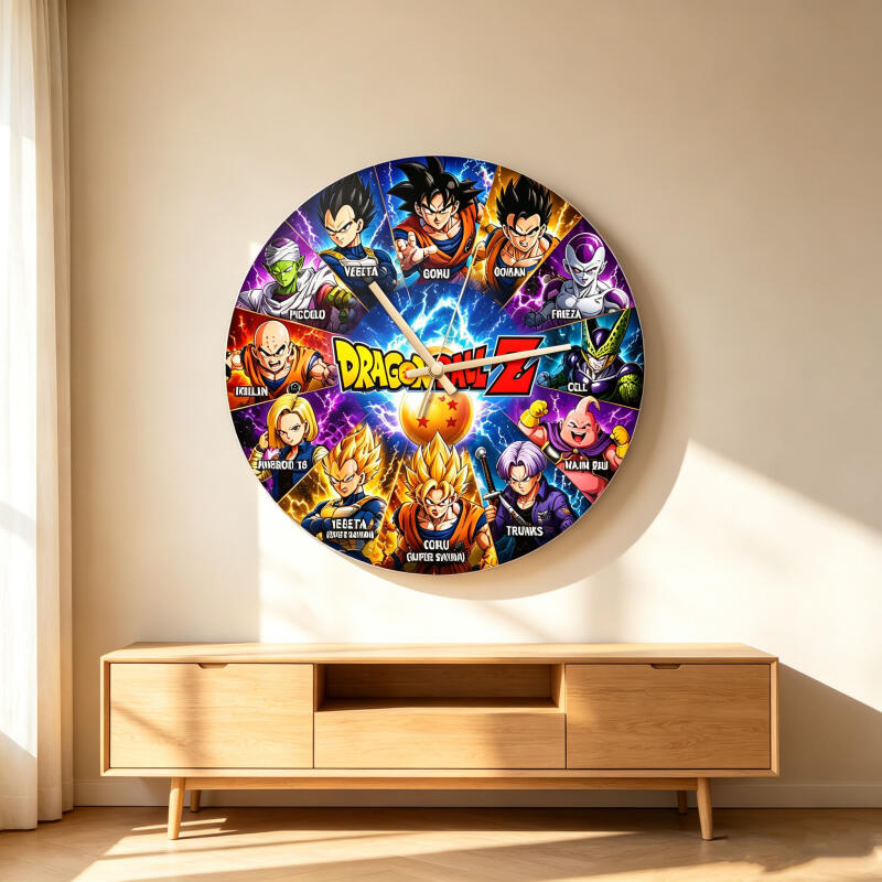 Dragon Ball Z Anime Round Wall - Wall Clock Silent ulasan dan harga