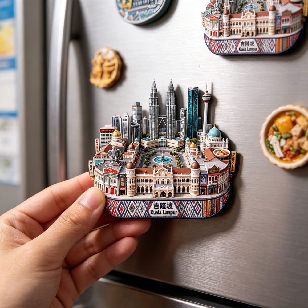 Kuala Lumpur Metal Fridge Magn - Home Decor Kuala Lumpur ulasan dan harga