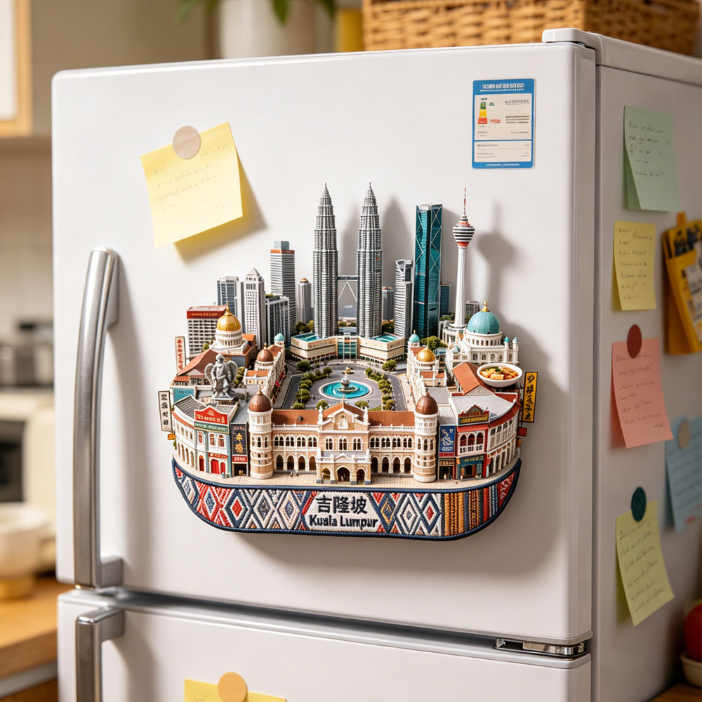 Kuala Lumpur Metal Fridge Magn - Home Decor Kuala Lumpur ulasan dan harga