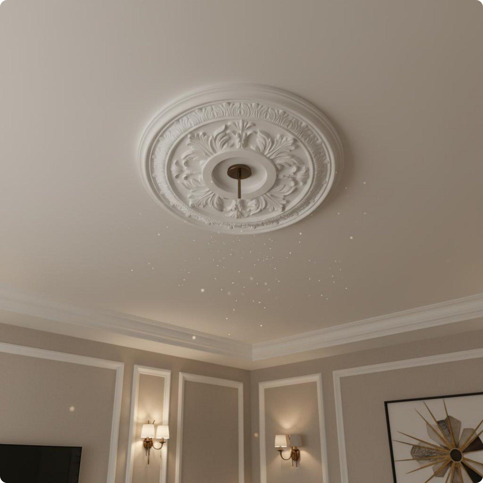 Gold Embossed Ceiling Light Pa - Home Decor Wall Panels ulasan dan harga