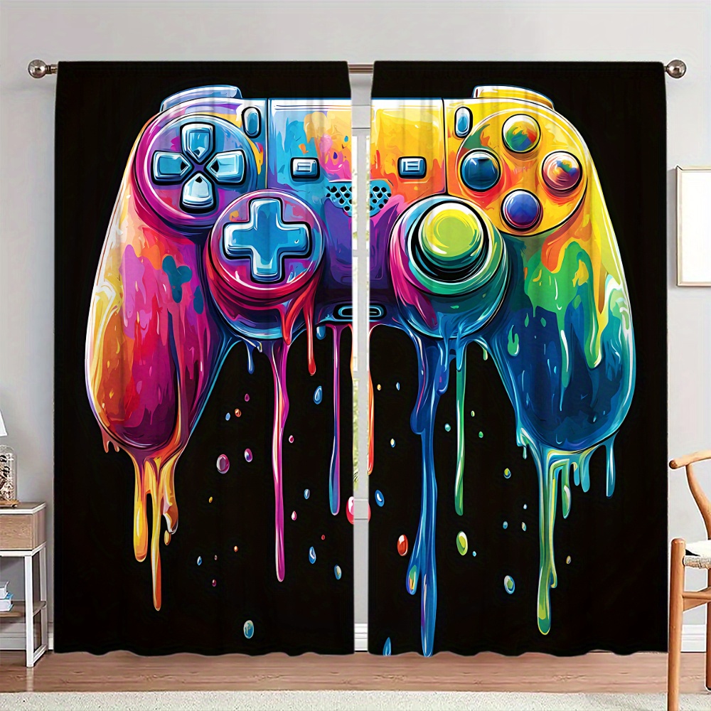 Retro Gaming Controller Curtai - Home Decor Youtube Videos ulasan dan harga