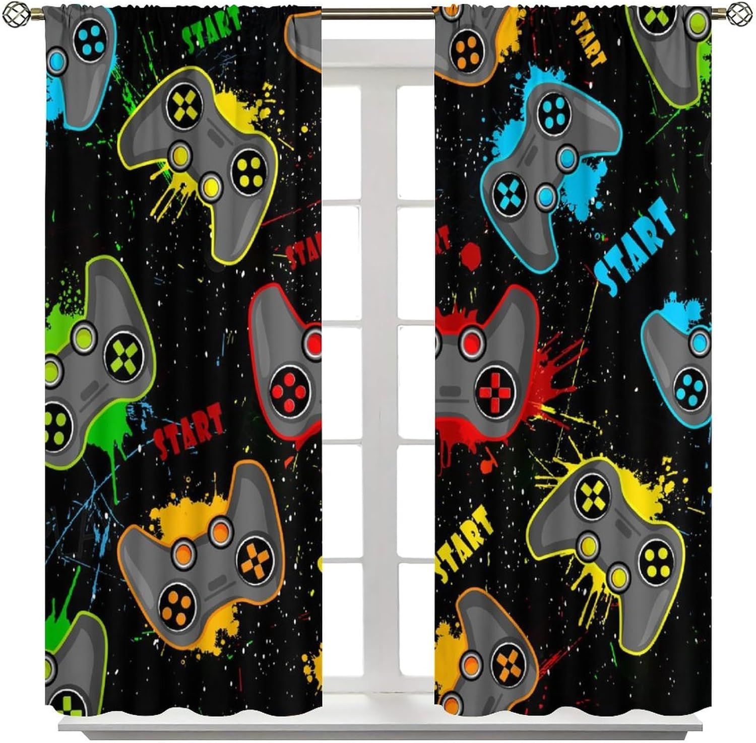 Kids Gaming Curtain for Bedroo - Home Decor Youtube Videos ulasan dan harga