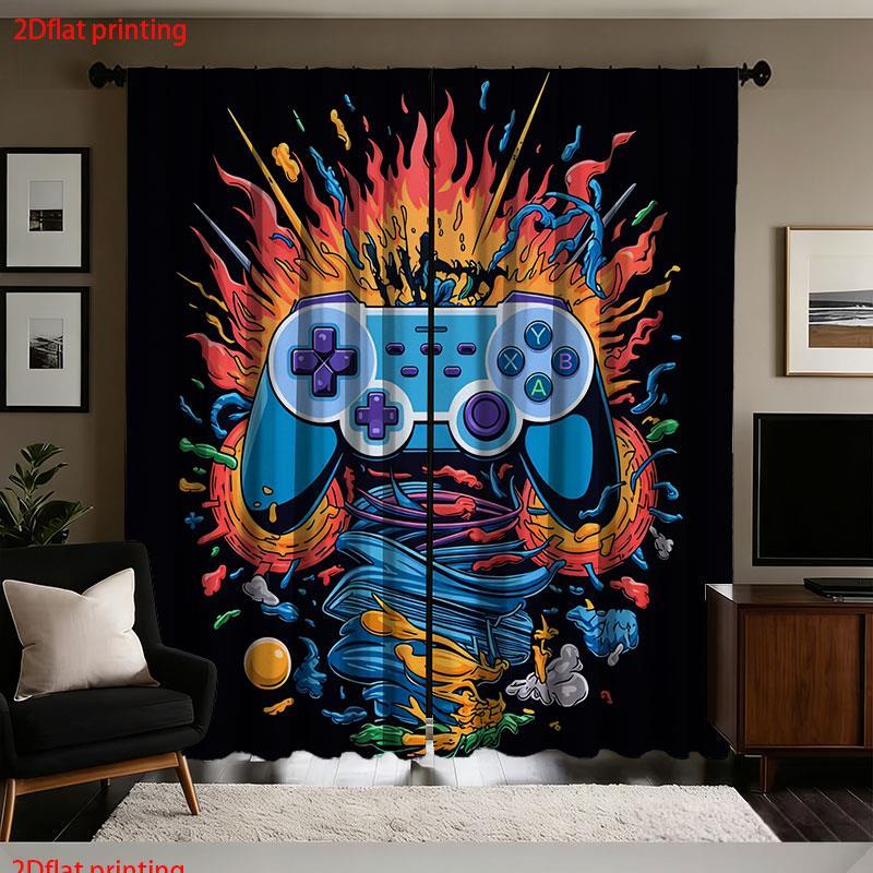 Retro Gaming Controller Curtai - Home Decor Youtube Videos ulasan dan harga