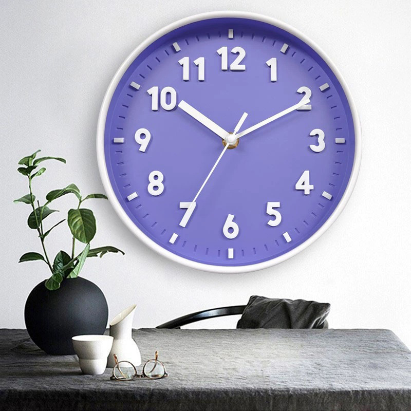 8 Inch Modern Wall Clock Digit - Wall Clock Silent ulasan dan harga