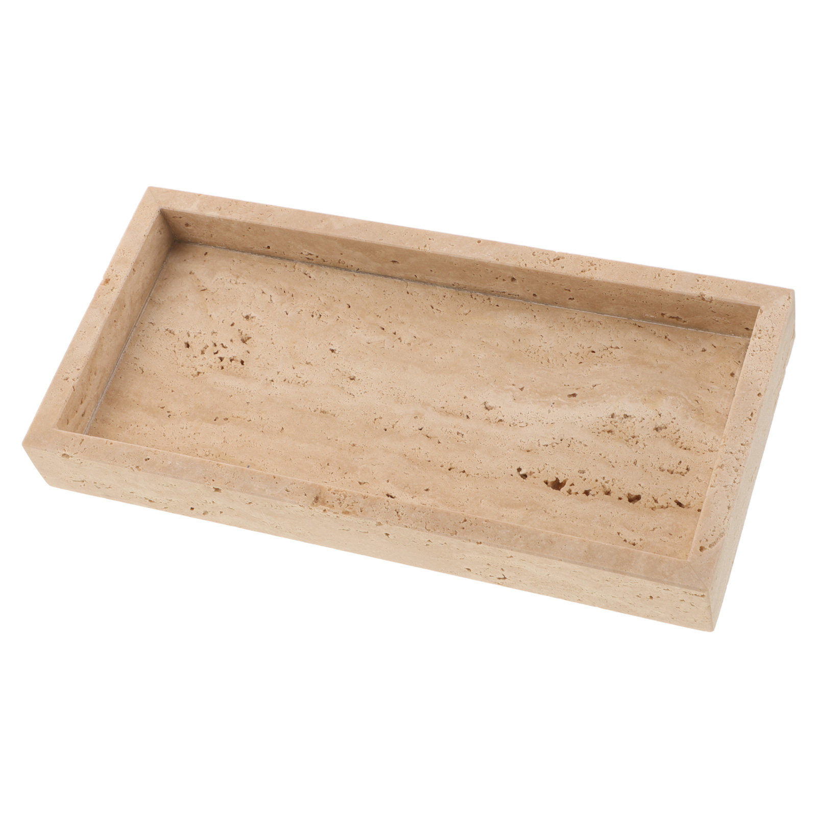 Rectangular Marble Vanity Tray - Home Decor Organizer ulasan dan harga