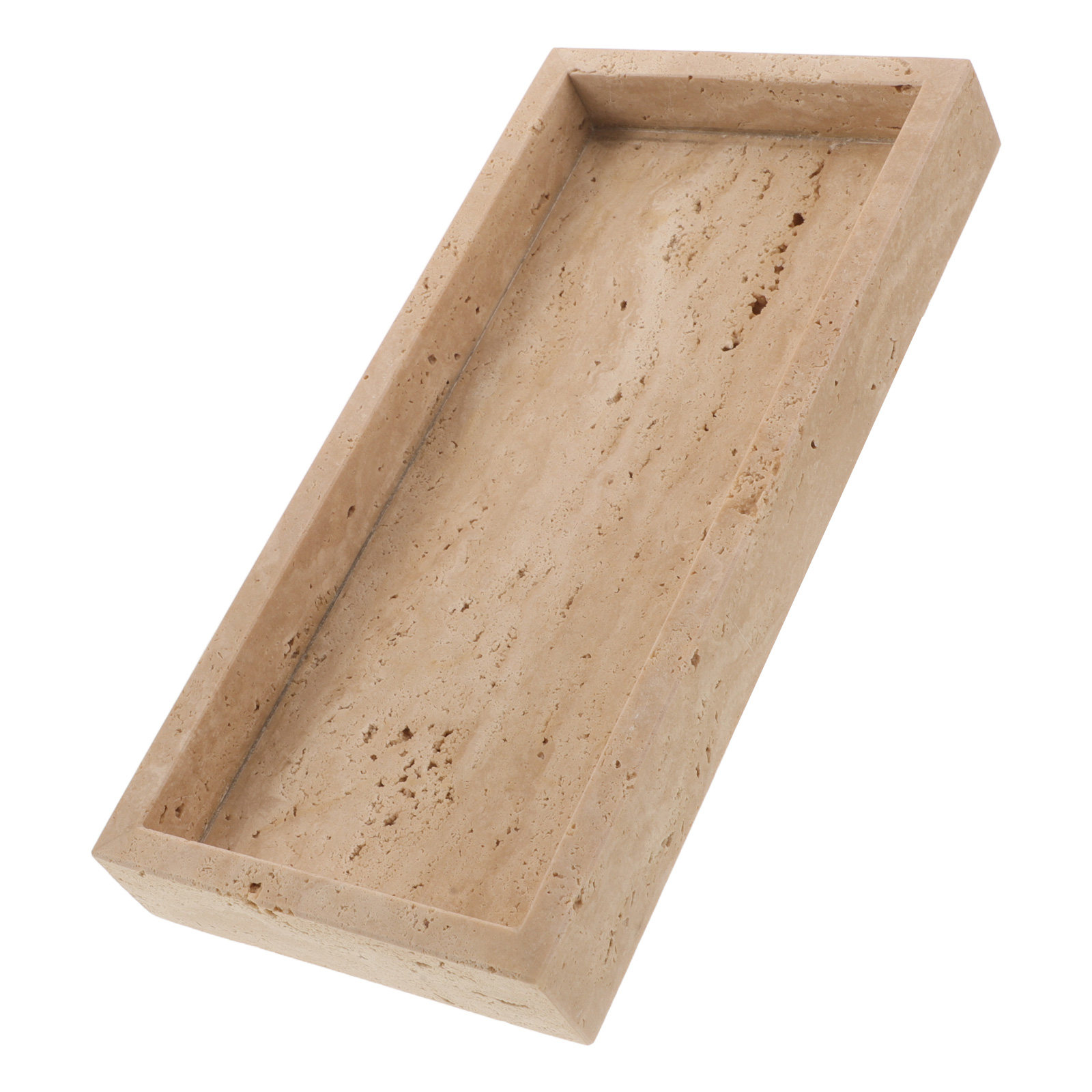 Rectangular Marble Vanity Tray - Home Decor Organizer ulasan dan harga