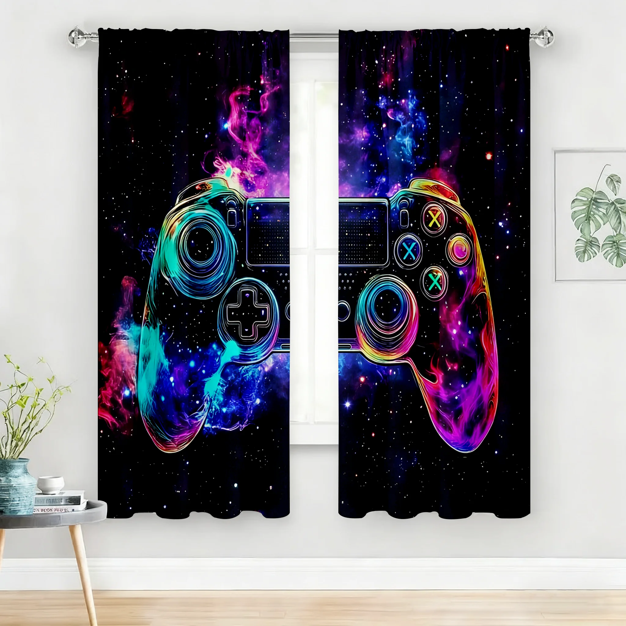 Gaming Controller Curtain Pair - Home Decor Youtube Videos ulasan dan harga