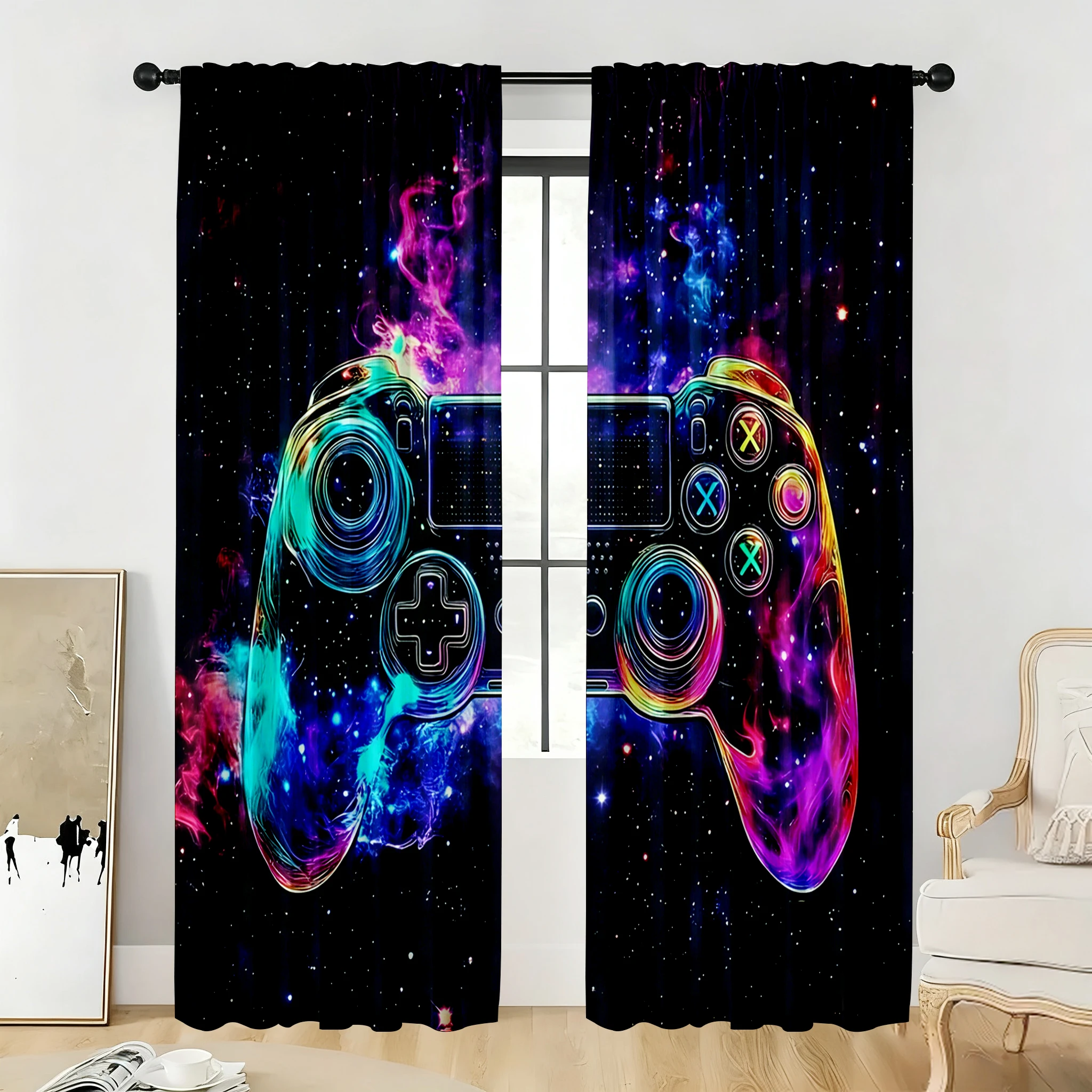 Gaming Controller Curtain Pair - Home Decor Youtube Videos ulasan dan harga
