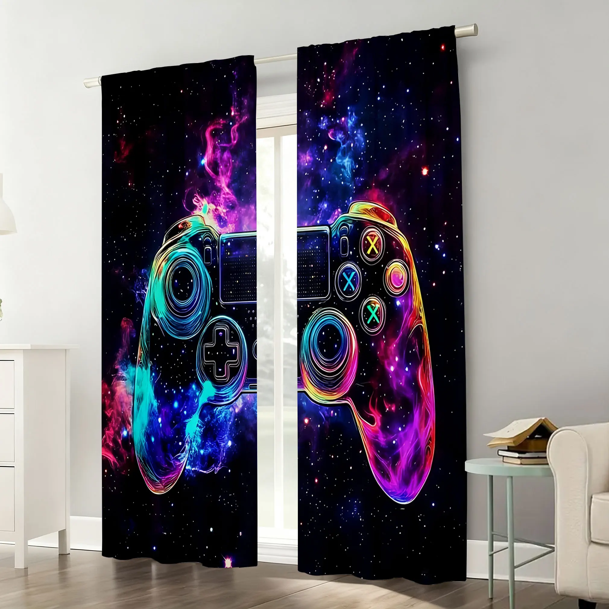 Gaming Controller Curtain Pair - Home Decor Youtube Videos ulasan dan harga