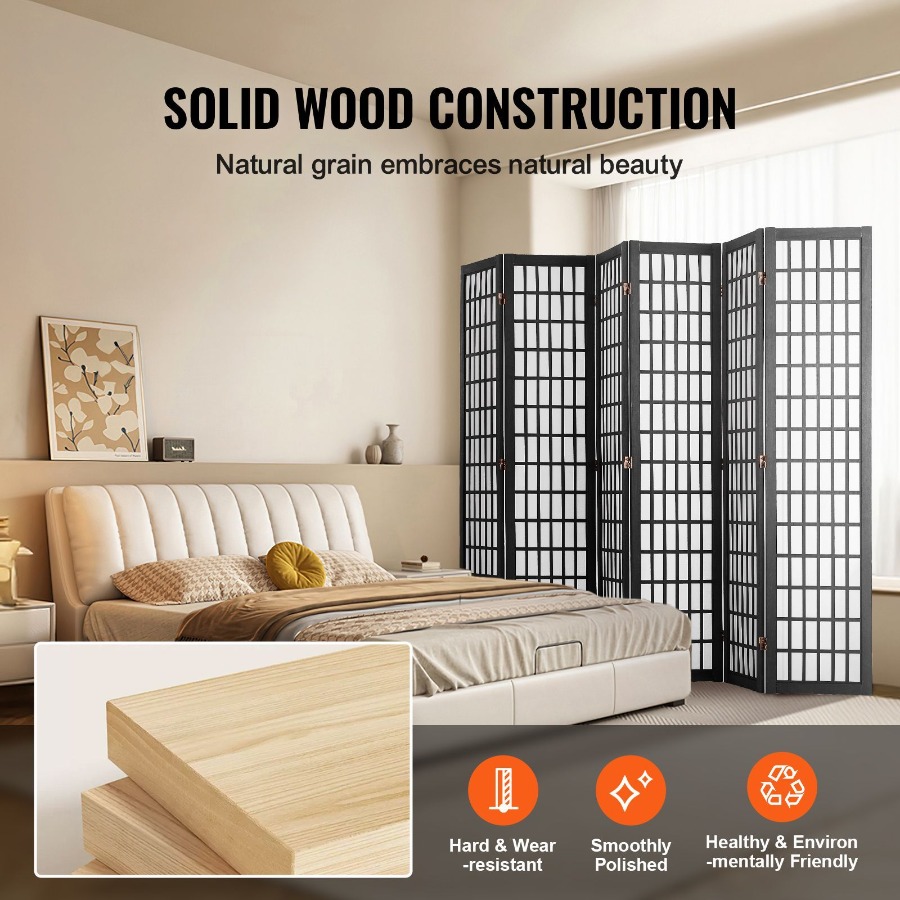 6 Panel Japanese Room Divider  - Home Decor Wall Panels ulasan dan harga
