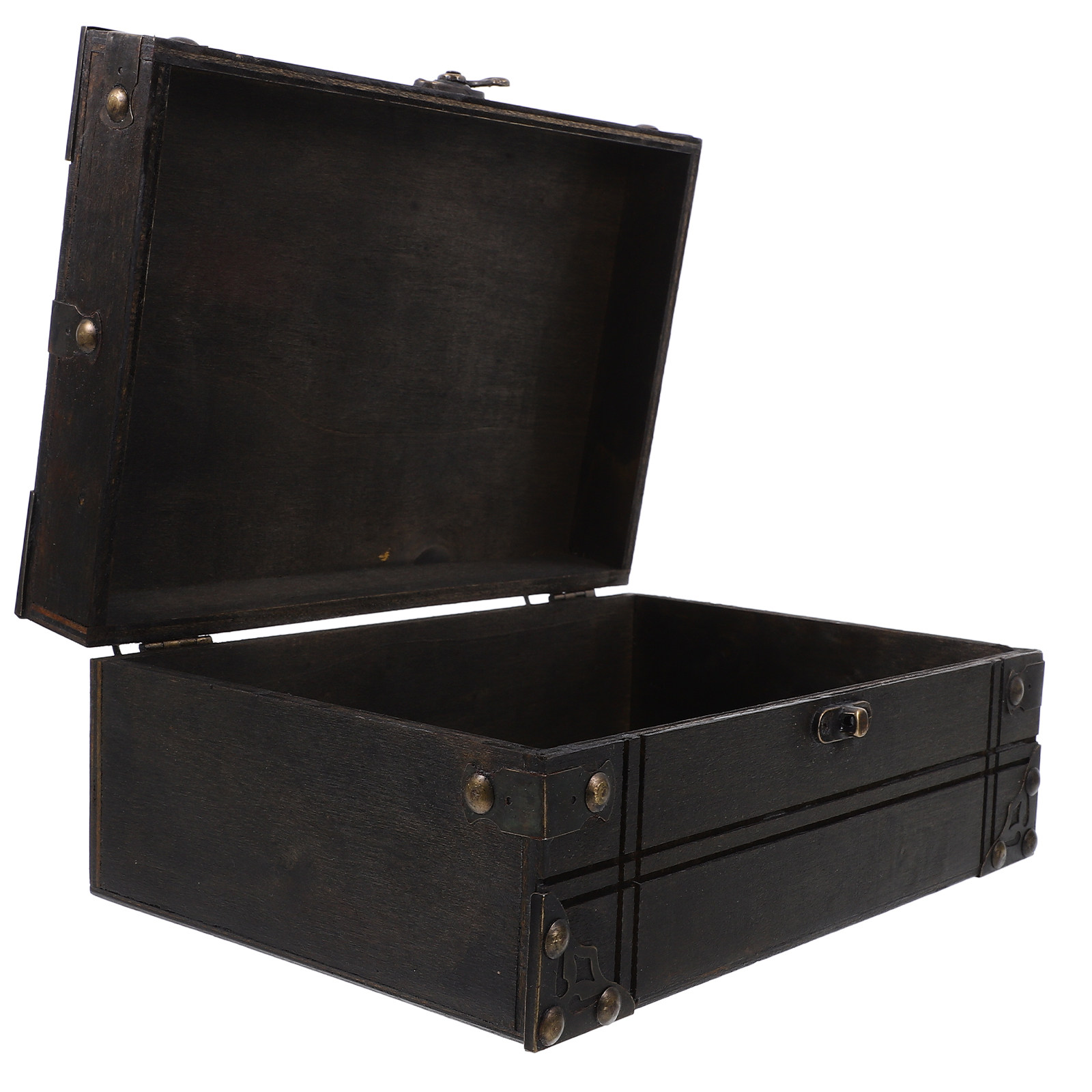 Wooden Vintage Trinket Box Ret - Home Decor Organizer ulasan dan harga