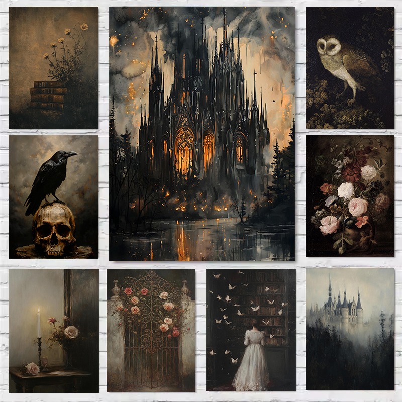 Dark Academia Antique Gothic C - Home Decor Catalog ulasan dan harga