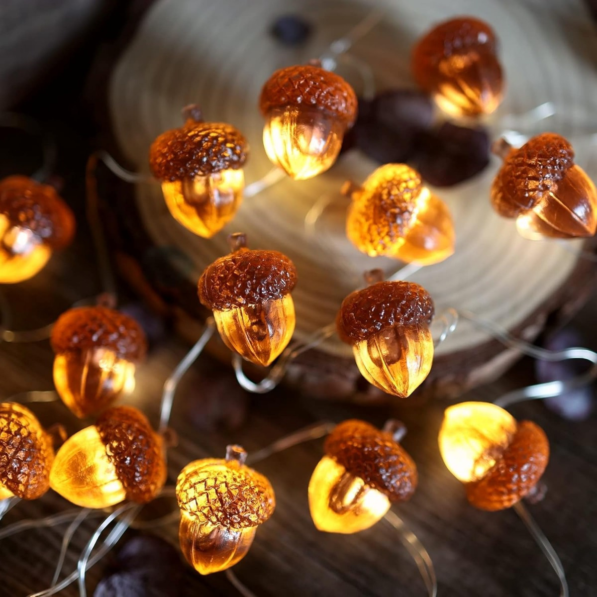 30 LEDs Acorn String Lights Th - Home Decor Fallout 4 ulasan dan harga
