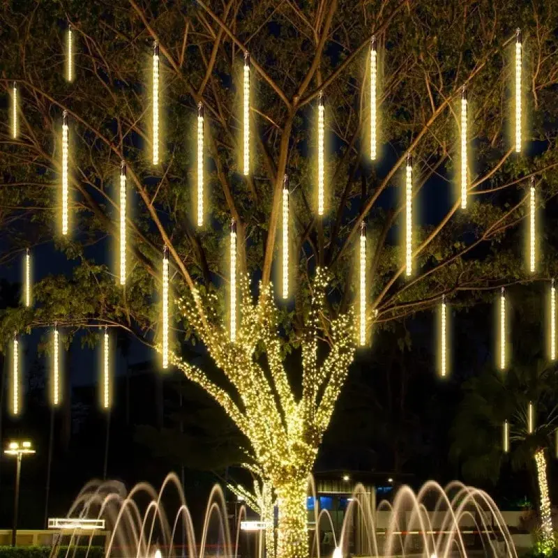 30/50CM LED Meteor Shower Rain - Home Decor Fallout 4 ulasan dan harga