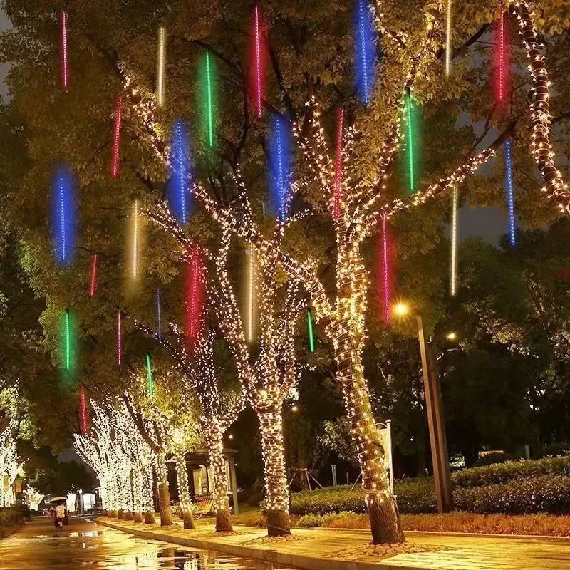 30/50CM LED Meteor Shower Rain - Home Decor Fallout 4 ulasan dan harga
