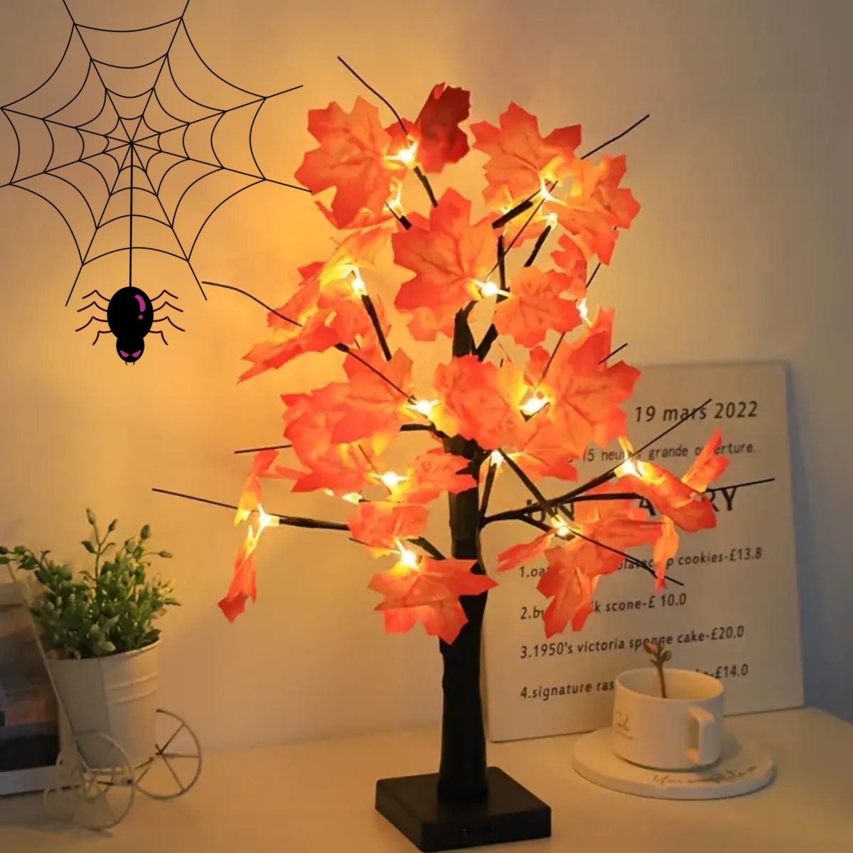 1pc 24 LED Artificial Black Bi - Home Decor Fallout 4 ulasan dan harga