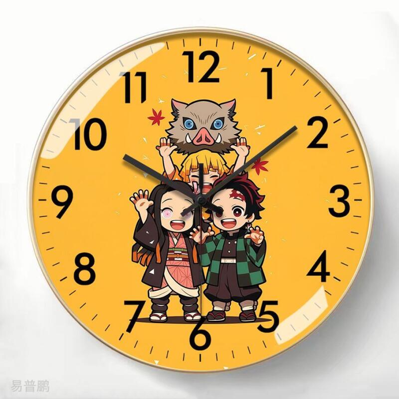Demon Slayer Anime Cartoon Wal - Wall Clock Silent ulasan dan harga