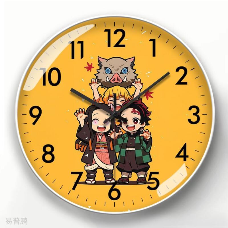 Demon Slayer Anime Cartoon Wal - Wall Clock Silent ulasan dan harga