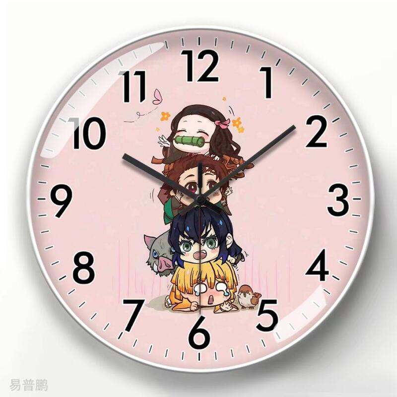 Demon Slayer Anime Cartoon Wal - Wall Clock Silent ulasan dan harga