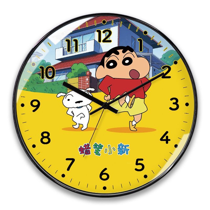 Cute Crayon Shin-Chan Wall Clo - Wall Clock Silent ulasan dan harga